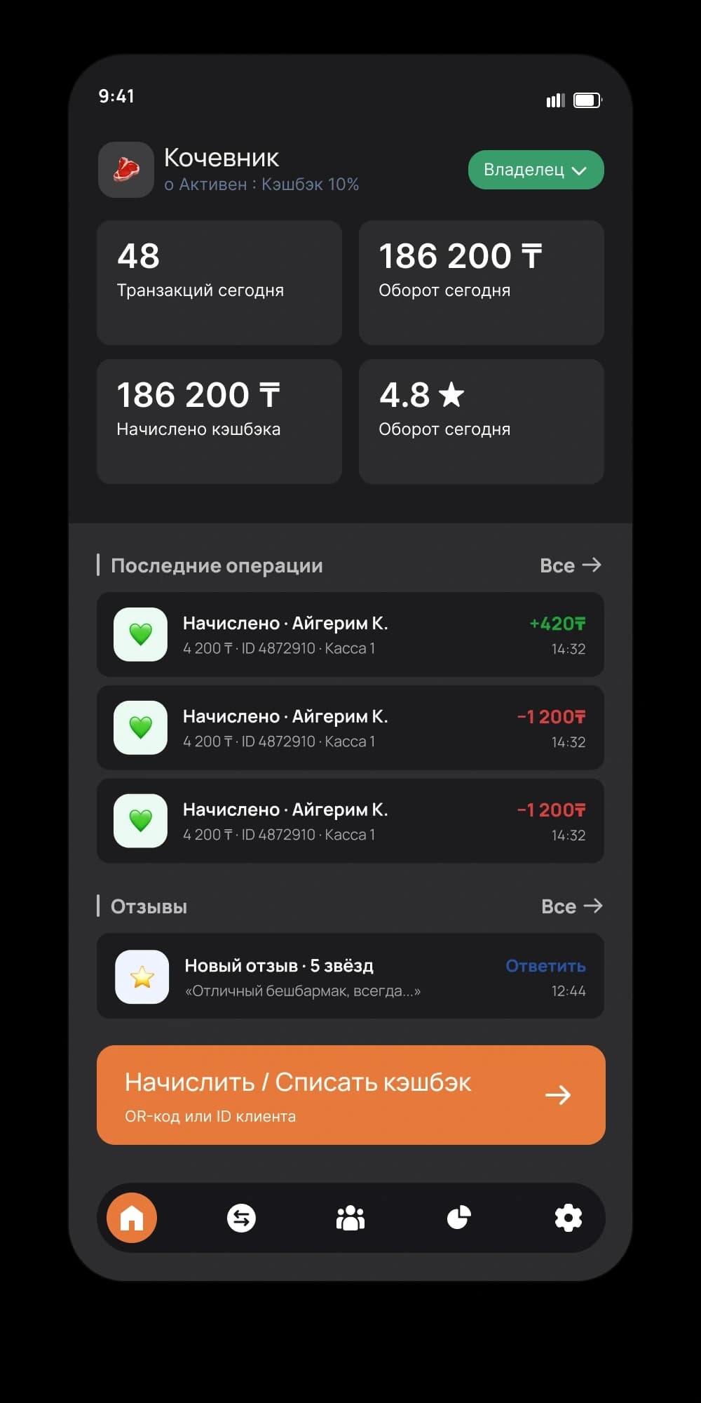 Панель YumUP